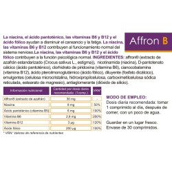 Comprar Affron B - Vitaminas para el cansancio y la fatiga